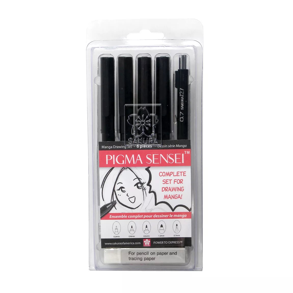 Pigma Sensei Manga Drawing Kit 6 Pc Set