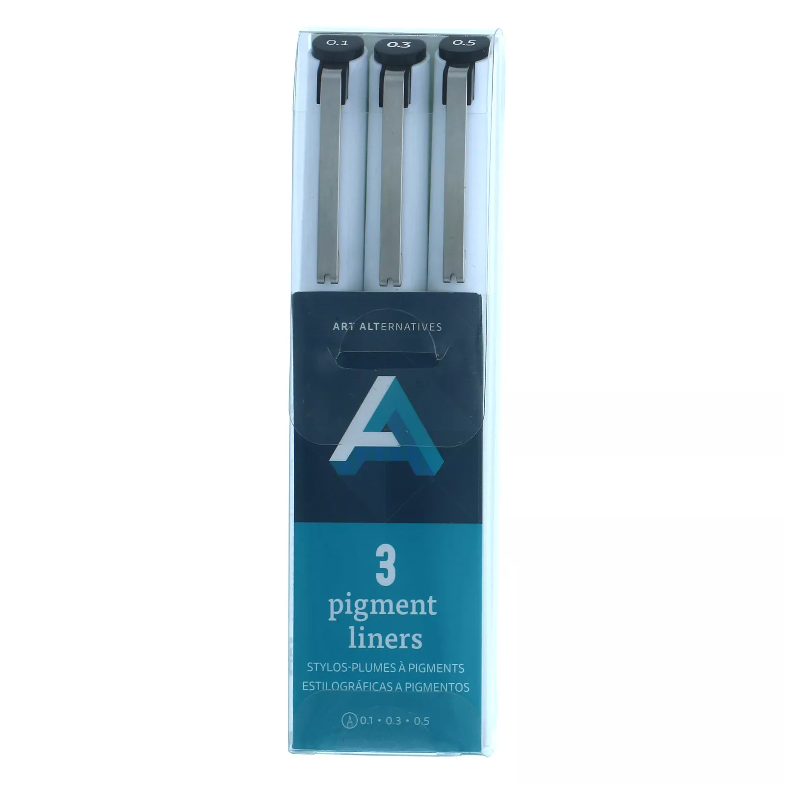 Pigment Liner Sets, 3-Pen Set - .1, .3, .5 - Black