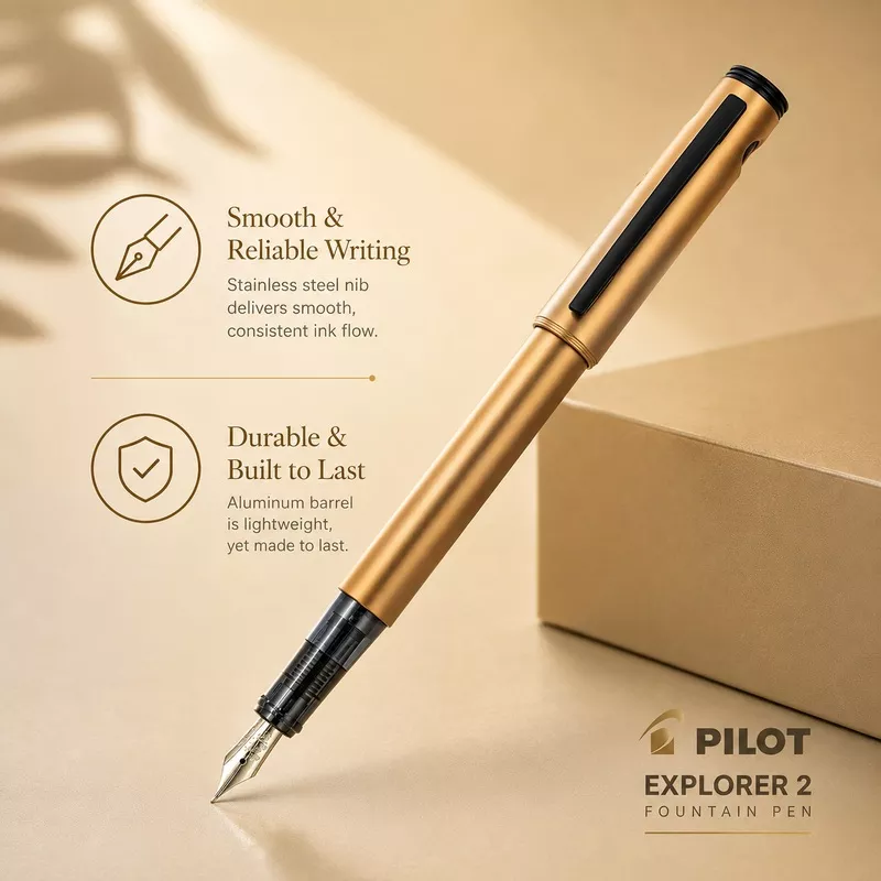 Pilot Explorer 2 Fountain PenCopper Copper