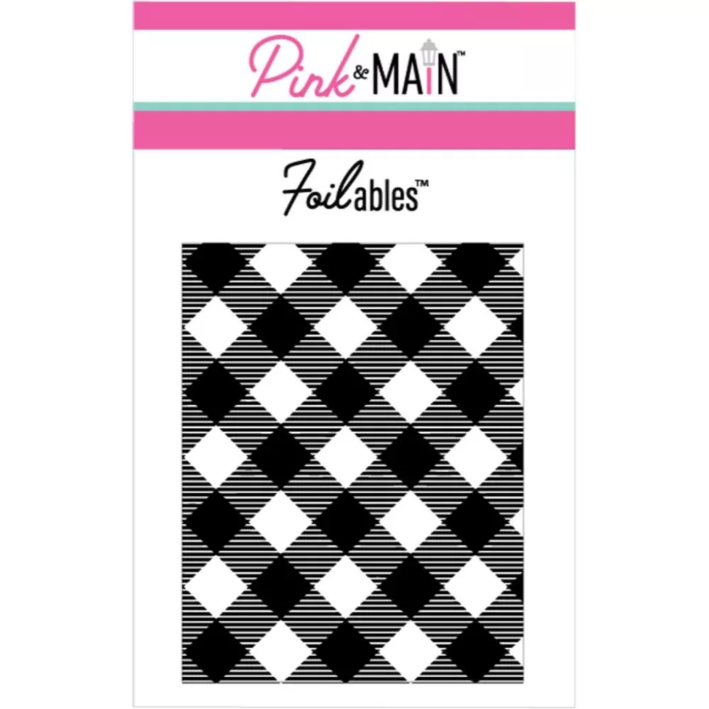 Pink & Main Buffalo Plaid Foilable Panels