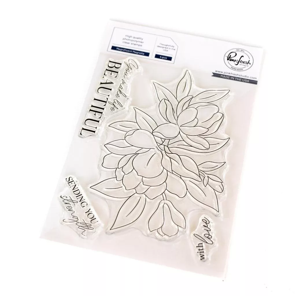 Pinkfresh Studio - Clear Stamps - Magnificent Magnolia