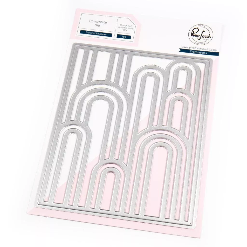 Pinkfresh Studio - Dies - Elevated Rainbows Cover Plate