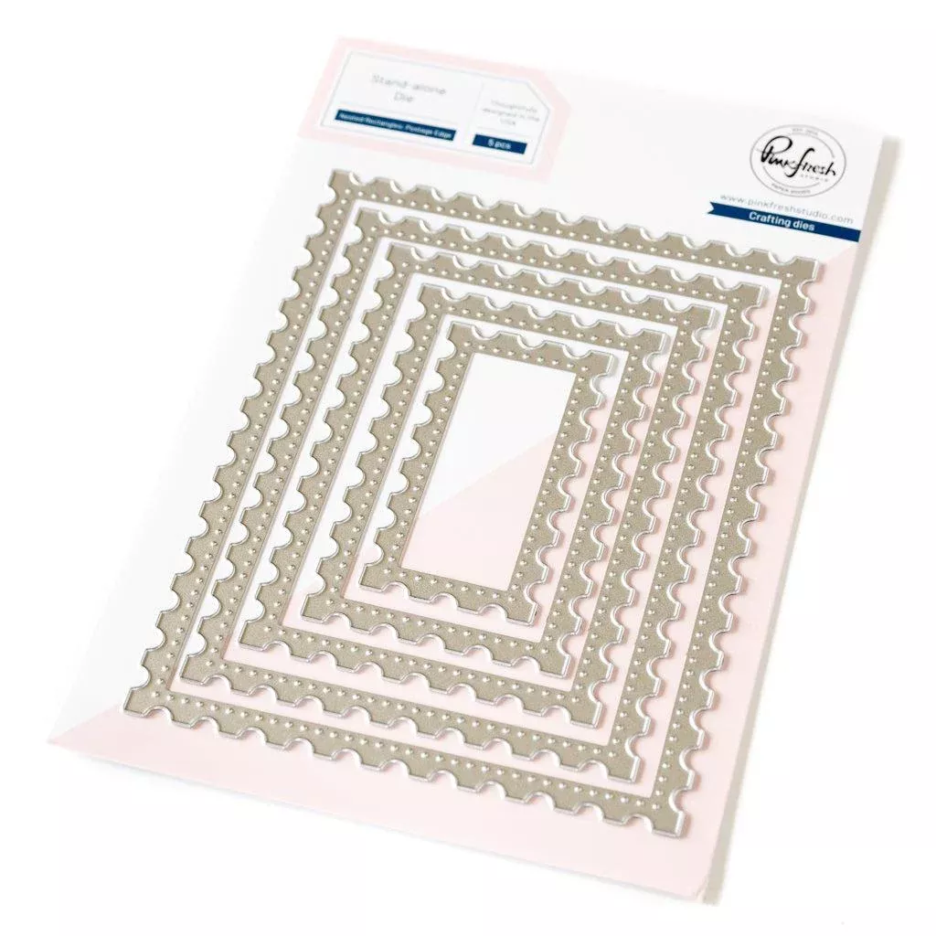 Pinkfresh Studio - Dies - Nested Rectangles Postage Edge
