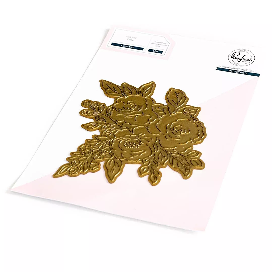 Pinkfresh Studio Floral Trio hot foil