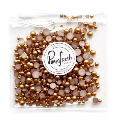 Pinkfresh Studio Metallic Beads Matte Gold