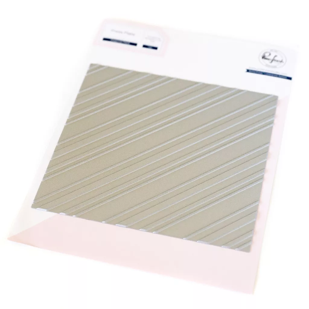 Pinkfresh Studio Press Plate Diagonal Plaid