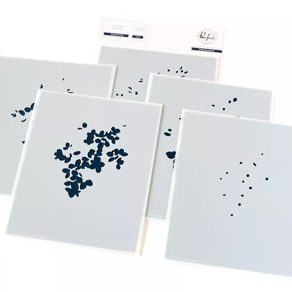 Pinkfresh Studio - Stencils - Always Smiling