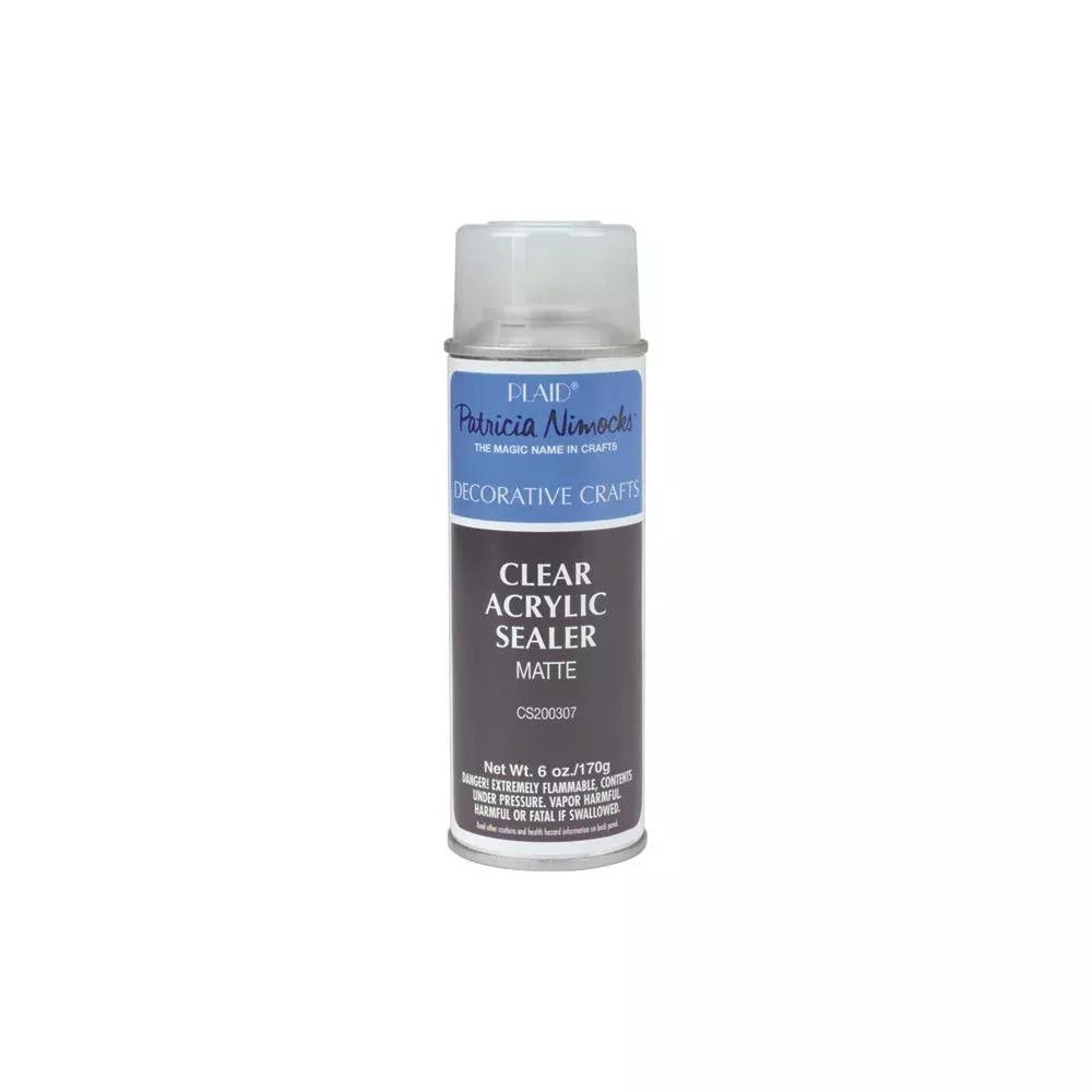 Plaid Clear Acrylic Sealer Aerosol Spray 6oz Matte