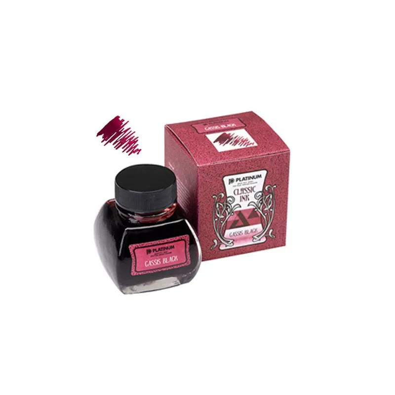 Platinum Ink Bottle, 60ml, Cassis Black, INKK-2000-15