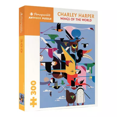 Pomegranate Charley Harper Wings Of The World 300-Piece Puzzle