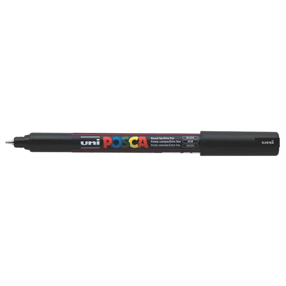 Posca PC 1MR Ultra Fine Bullet Tip Paint Marker, Black