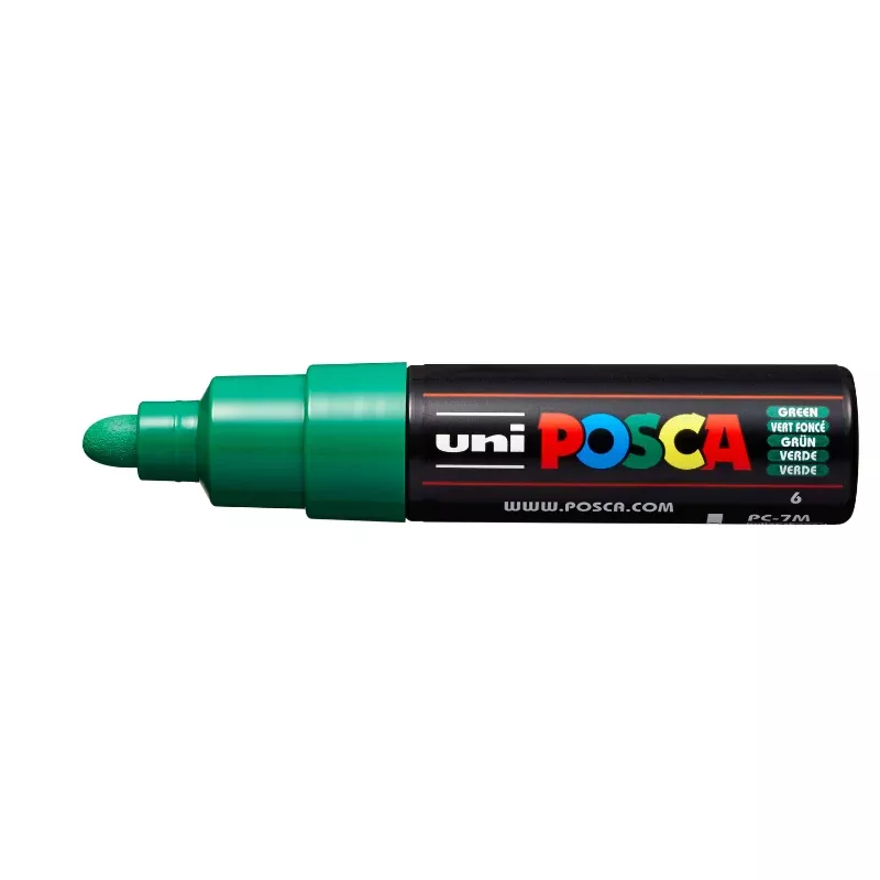 Posca PC 7M Bold Bullet Tip Paint Marker, Green