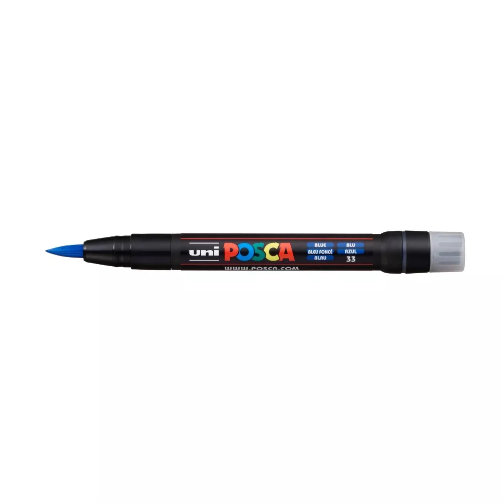 Posca PCF 350 Flexible Brush Tip Paint Marker, Blue