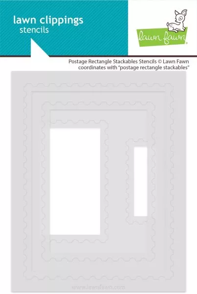 Postage Rectangle Stackables - Stencils - Lawn Fawn