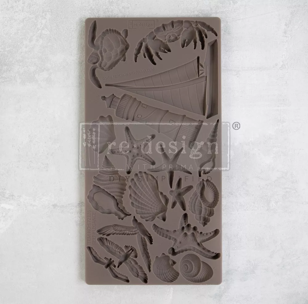 Prima Re-Design Decor Mould 5"X10"X8mm Reef Elegance