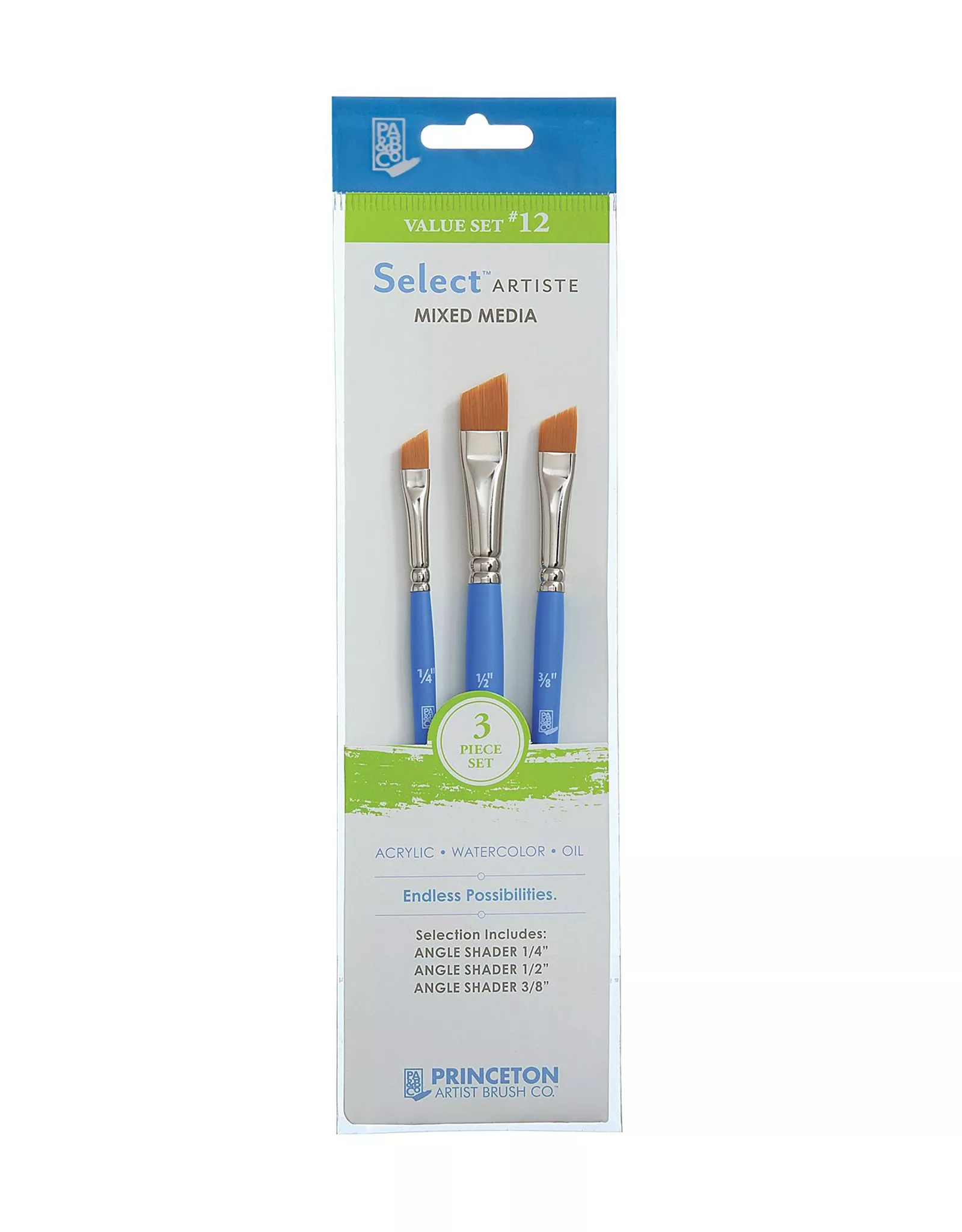 Princeton Select 3-Piece Mixed Media Value Set #12