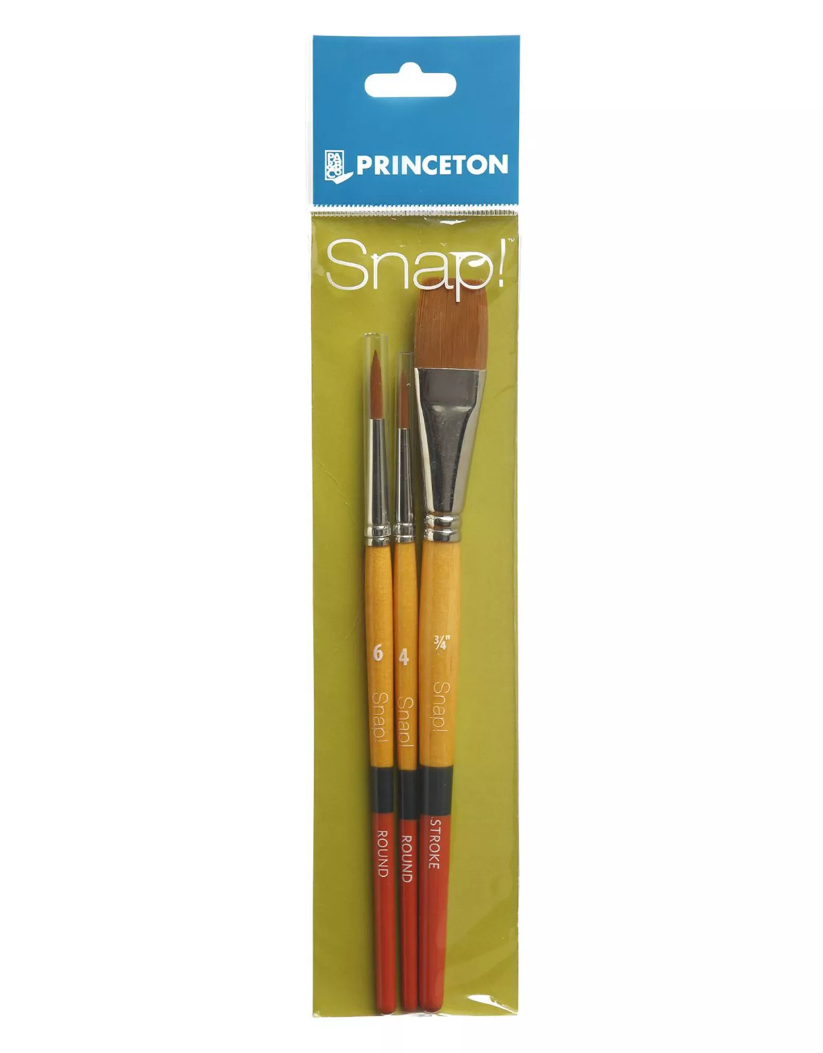 Princeton Snap! 3-Piece Set with 2 Round Brushes and 1 Stroke Brush