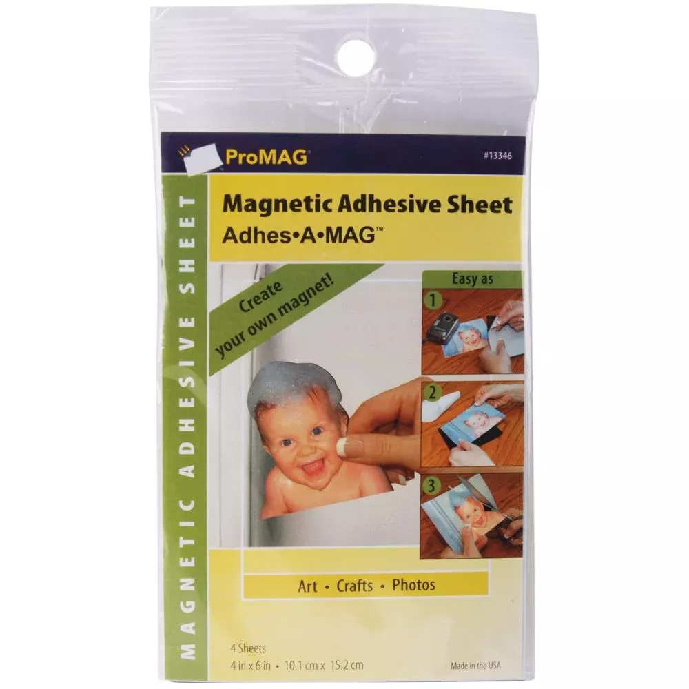 ProMag - ProMag Adhesive Magnetic Sheets 4x6 - individual sheets