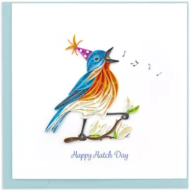 Quilled Happy Hatch Day Card