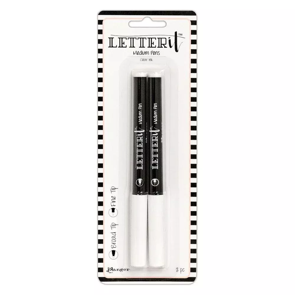 Ranger Clear Medium Pens Set 2 Letter It lei59608