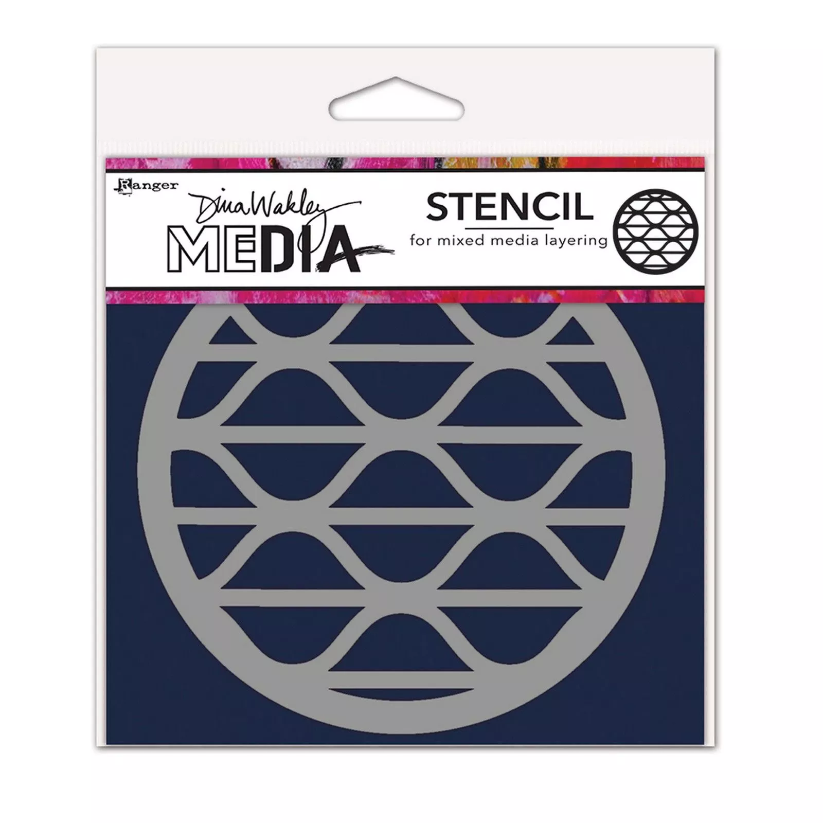 Ranger • Dina Wakley MEdia Stencil Groovy Coaster