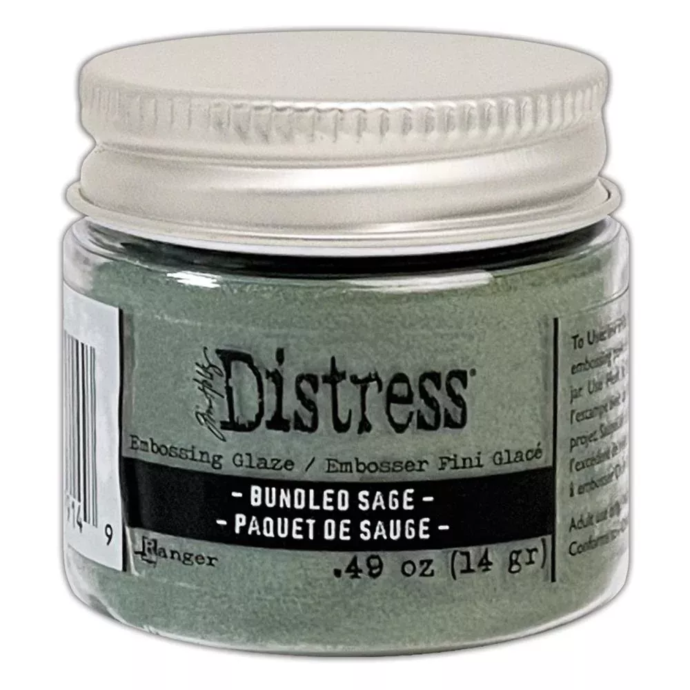 Ranger Ink - Tim Holtz - Distress Embossing Glaze - Bundled Sage
