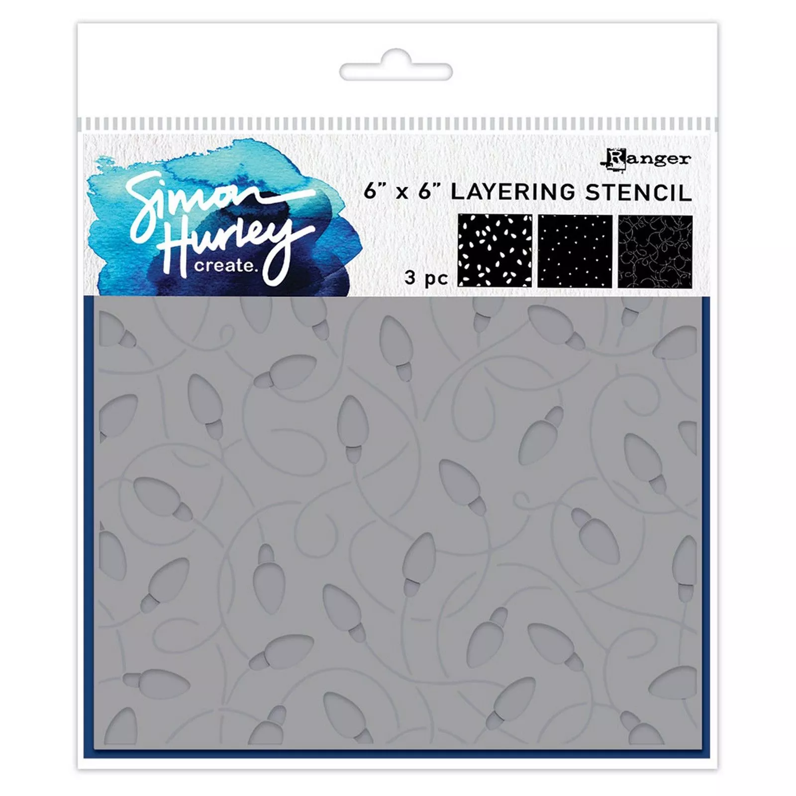 Ranger • Simon Hurley create. Stencils Tangled Lights 3pieces