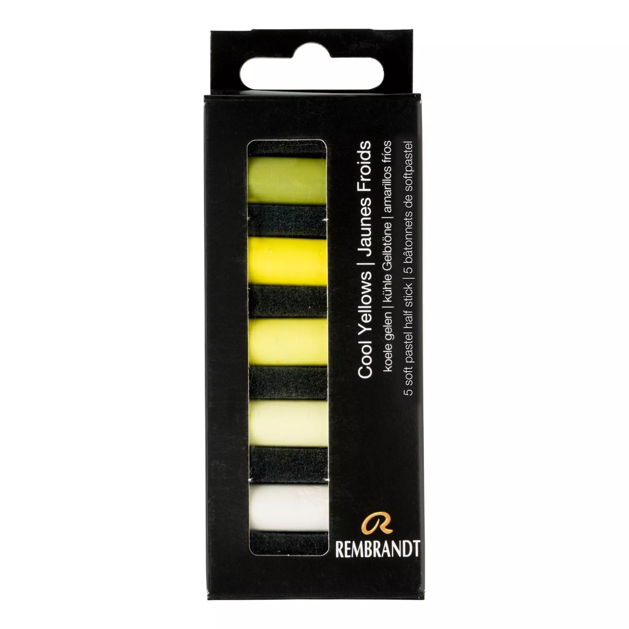 Rembrandt Soft Pastel 5 Half Stick Micro Set Cool Yellows