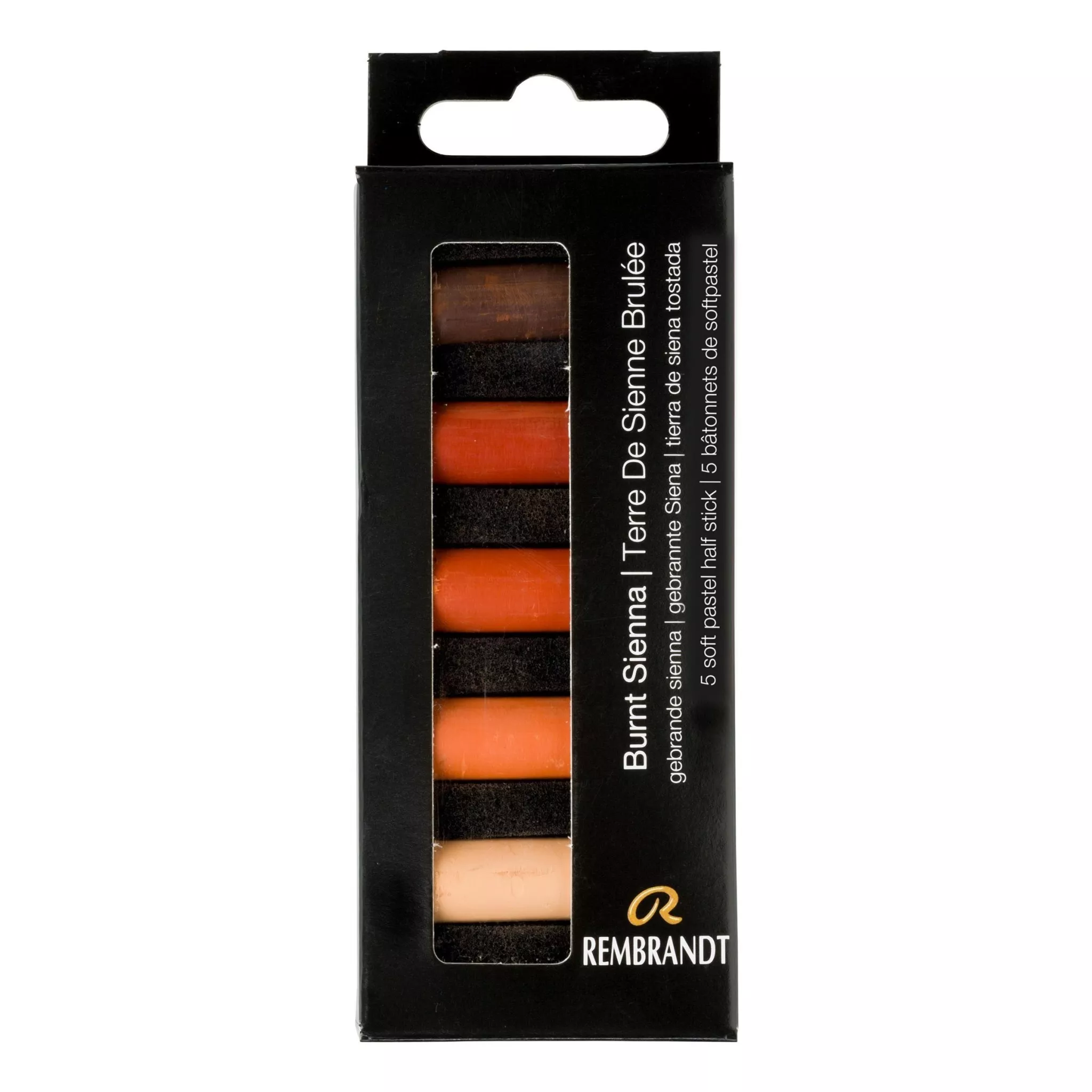 Rembrandt Soft Pastels, Burnt Sienna Set of 5