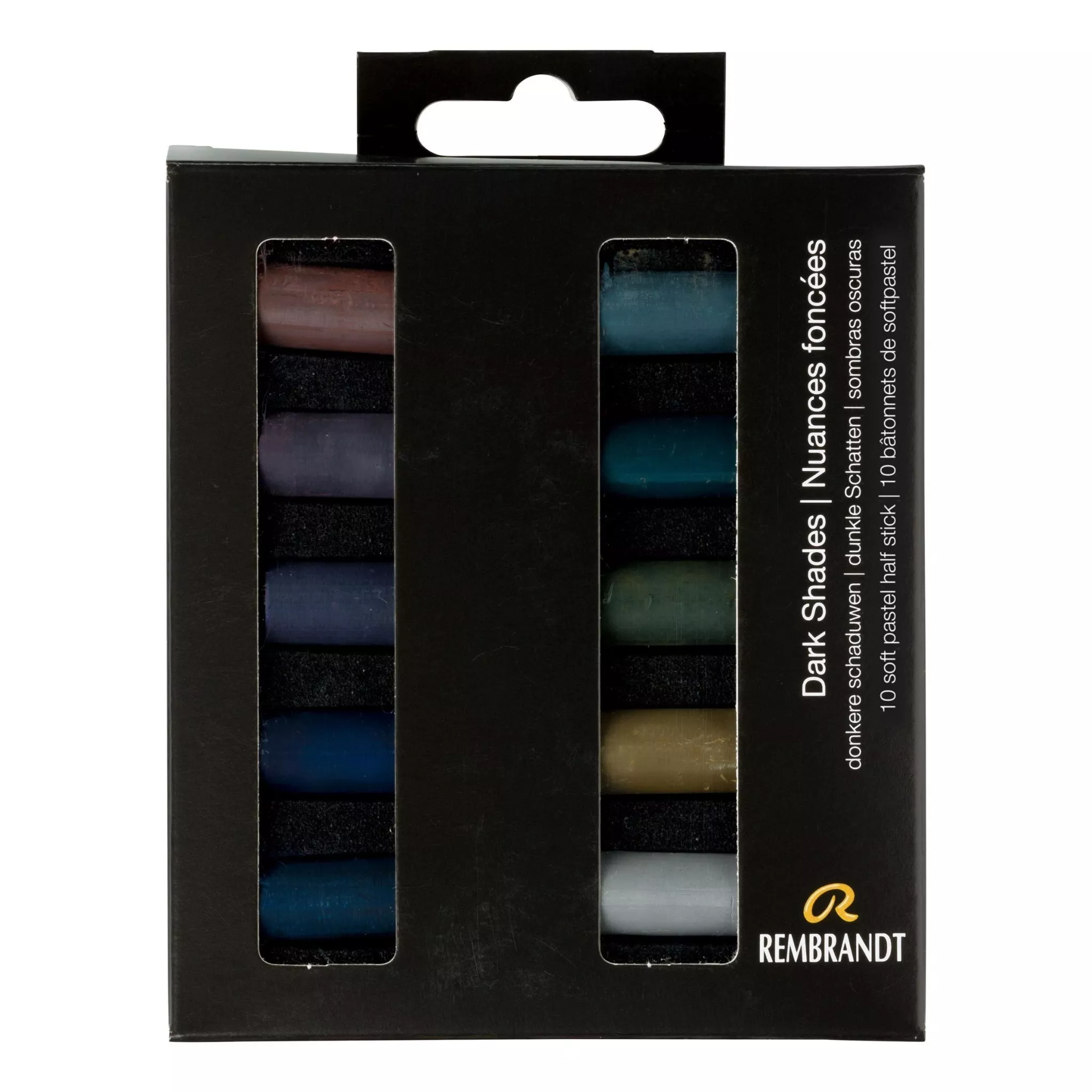 Rembrandt Soft Pastels, Dark Shades Set of 10