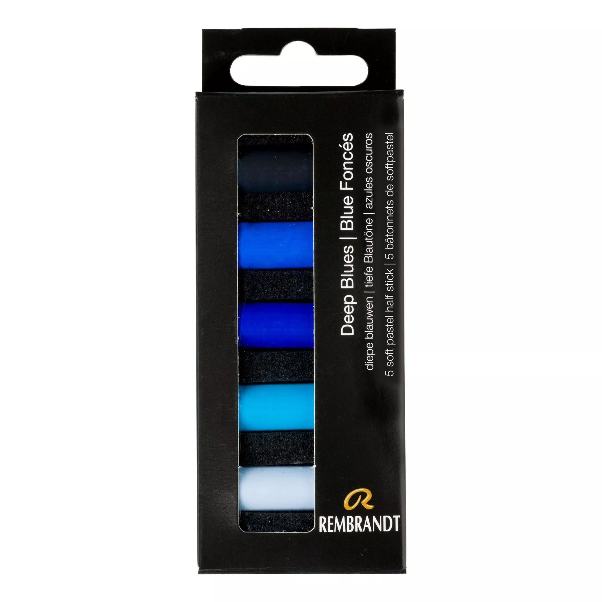 Rembrandt Soft Pastels, Deep Blues Set of 5