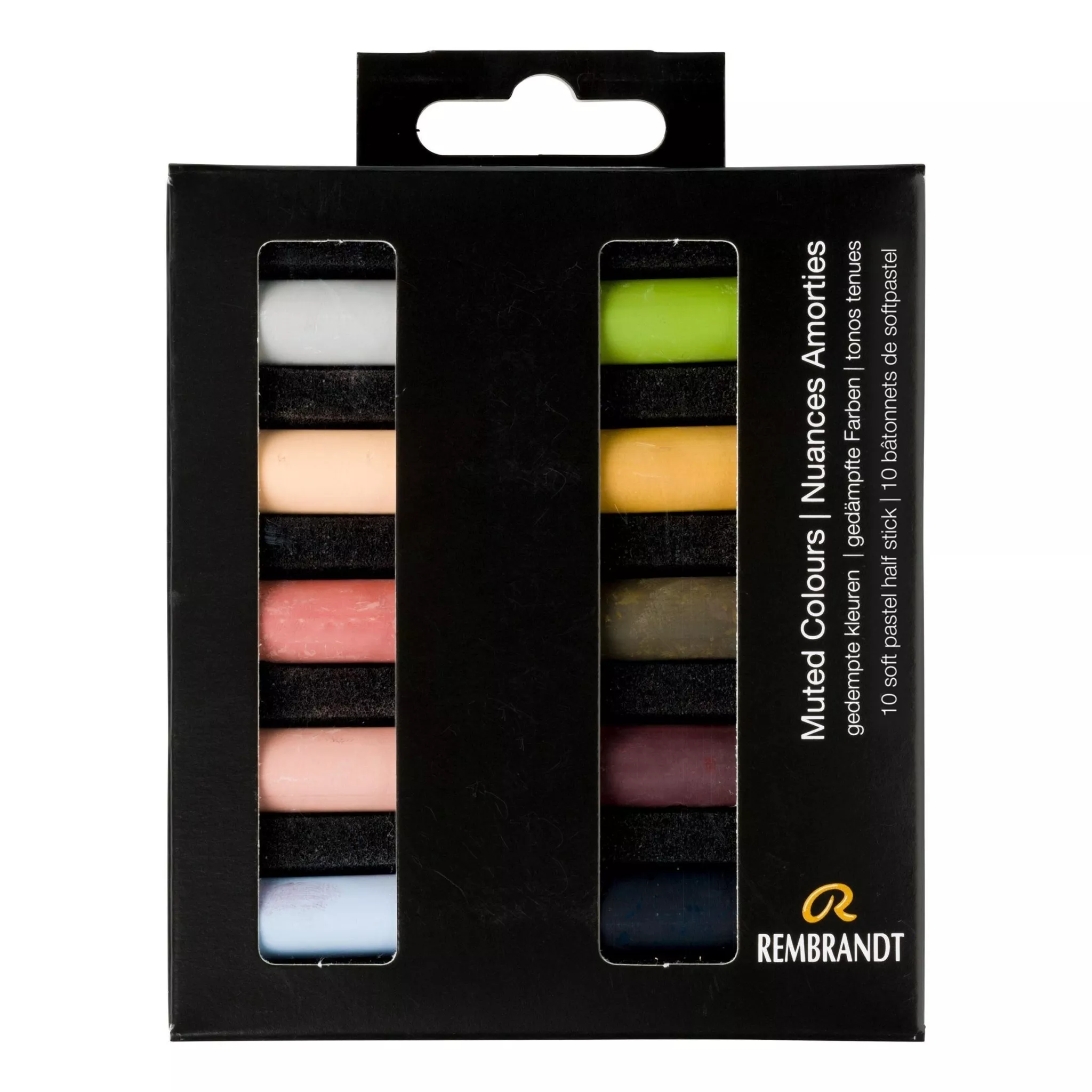 Rembrandt Soft Pastels, Muted Colors Set of 10
