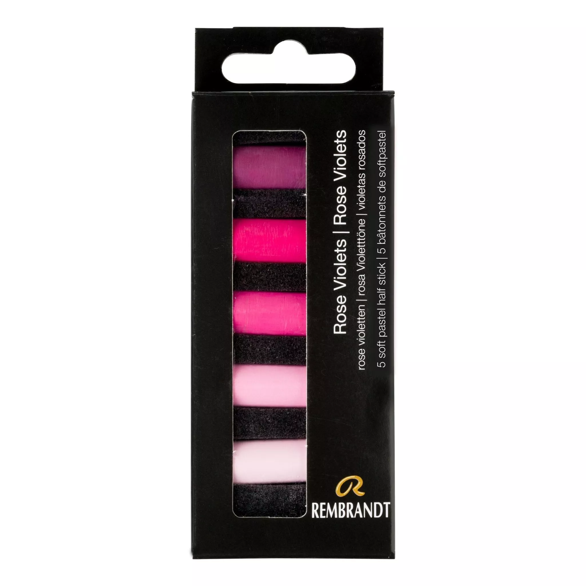 Rembrandt Soft Pastels, Rose Violets Set of 5