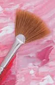 RICHESON SABLINE FAN Long Handle #4 Brush