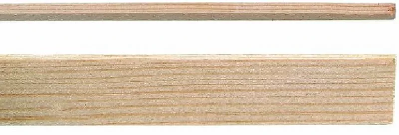 Right-Angled Pine Strip 2mm x 2mm x 1000mm