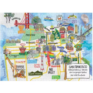 San Francisco Jigsaw Puzzle, 1000 Pieces