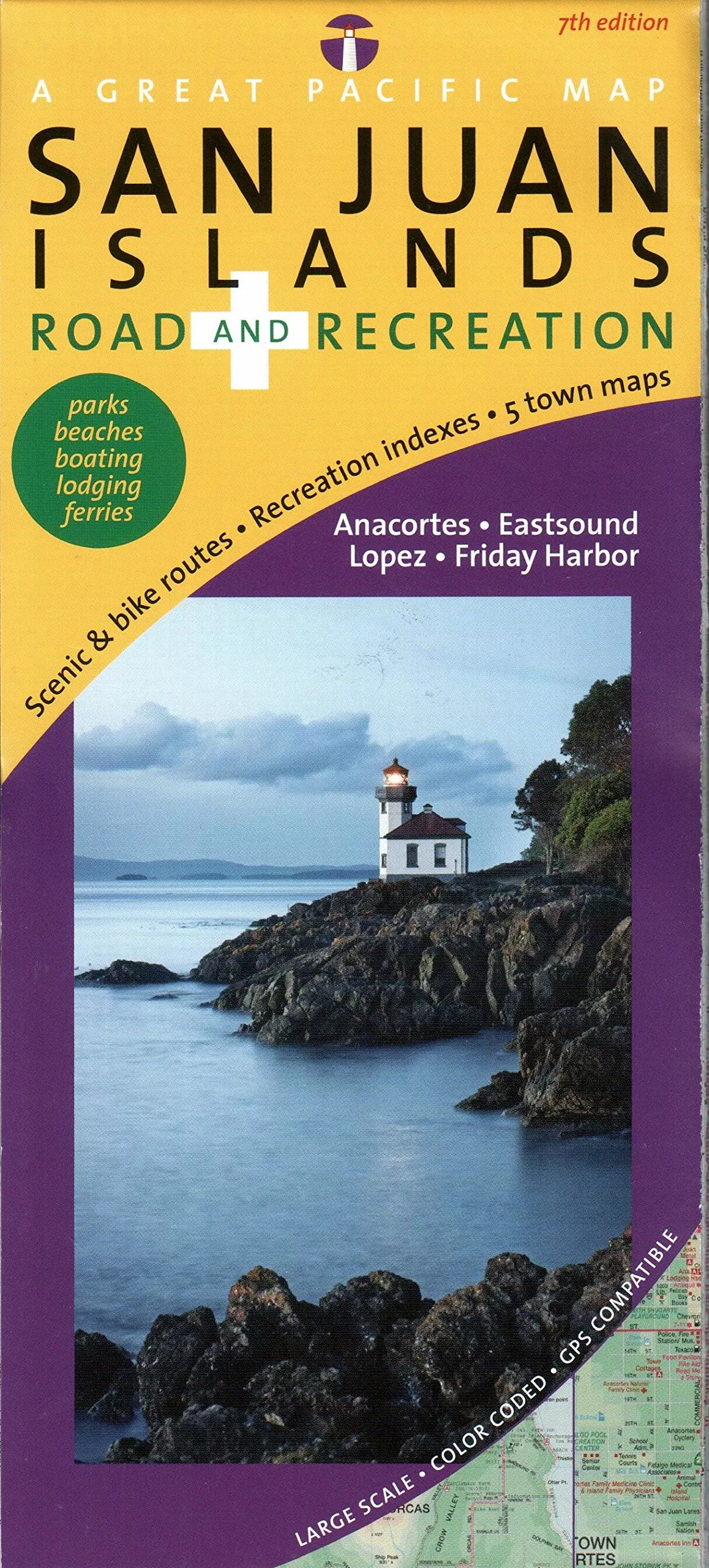 San Juan Islands Road & Recreation Map