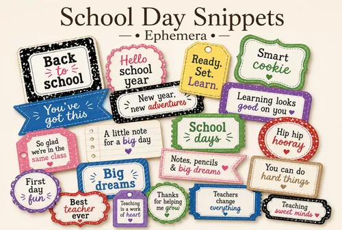 School Day {ephemera}