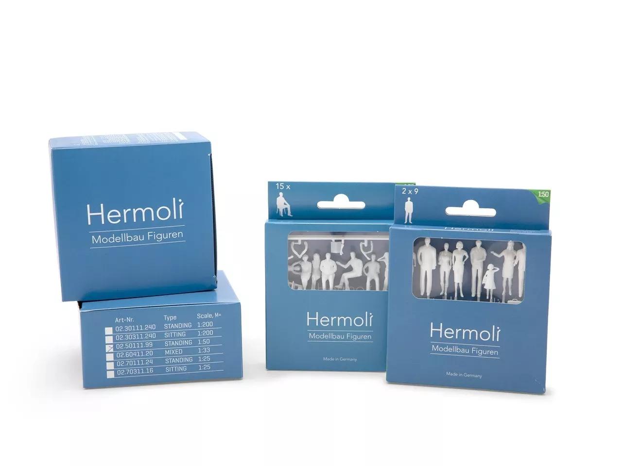 Schulcz Scale Figures 1:50 People Walking (18 PCS)