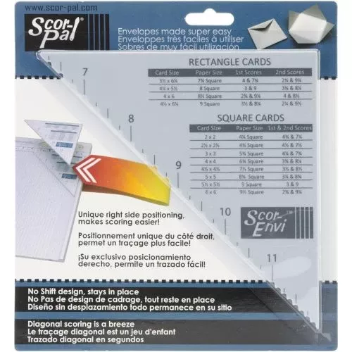 Scor-Envi Diagonal & Envelope Template For Scor-Pal
