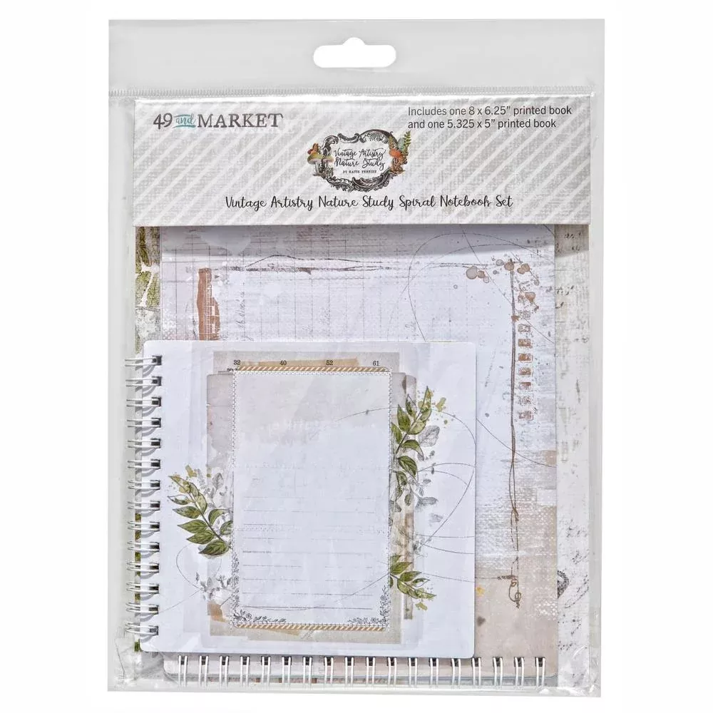 Scrapbooking: 49 and Market-Nature Study Spiral Notebook Set