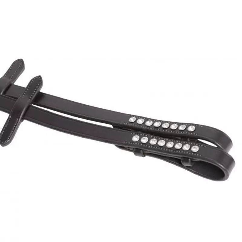 SD SUPERGRIP REINS WITH CRYSTALS Brown