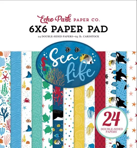 Sea Life - Paper Pad - 6"x6" - Echo Park