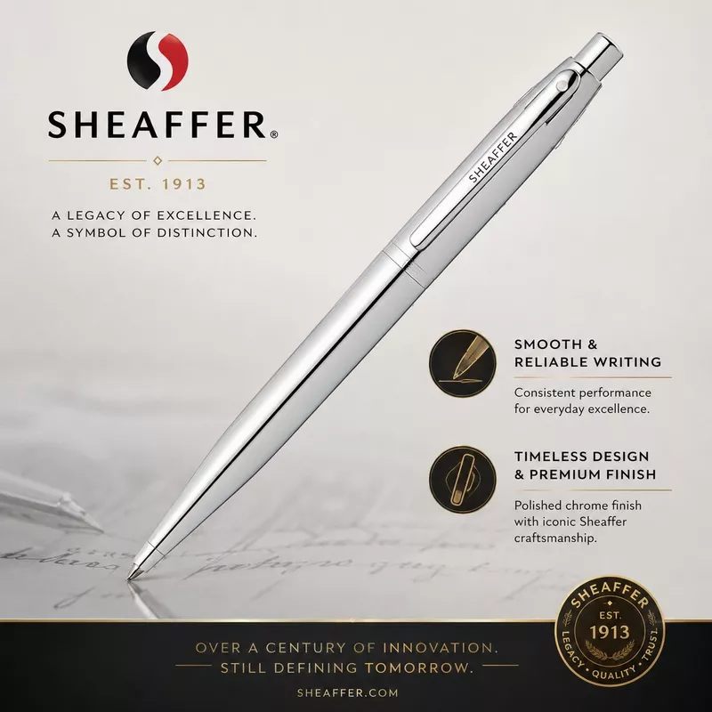 Sheaffer VFM 9421 Ballpoint PenPolished Chrome Trim