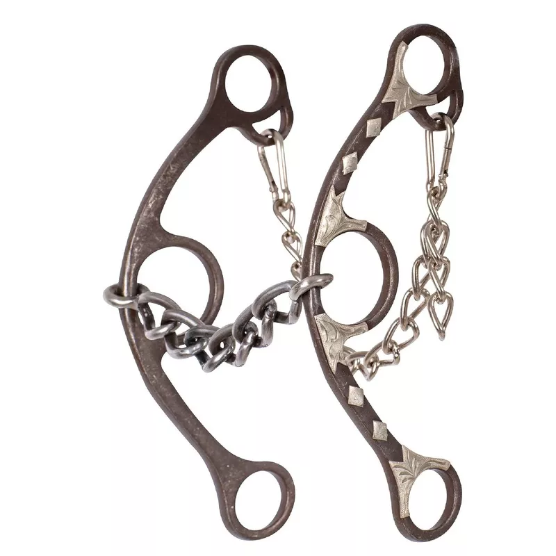 Sherry Cervi Long Shank Gag Barrel Bit w/Chain