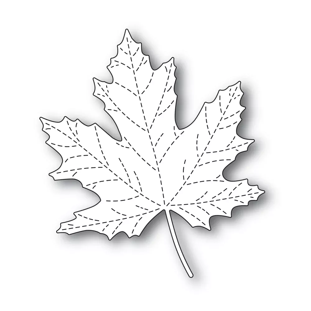Simon Says Stamp Large Stitched Maple Wafer Die s686