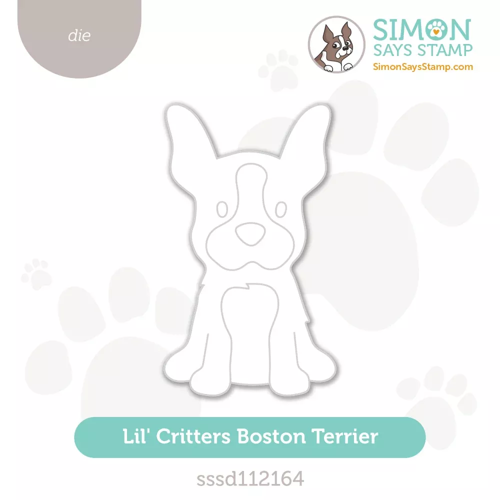 Simon Says Stamp LIL' CRITTERS BOSTON TERRIER Wafer Die sssd112164