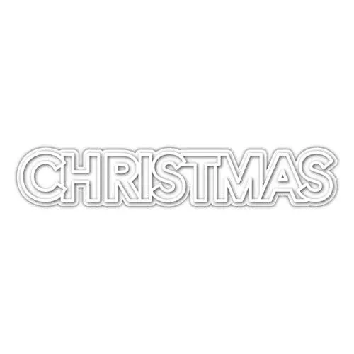Simon Says Stamp Long Christmas Word and Shadow Wafer Dies sssd112195 **