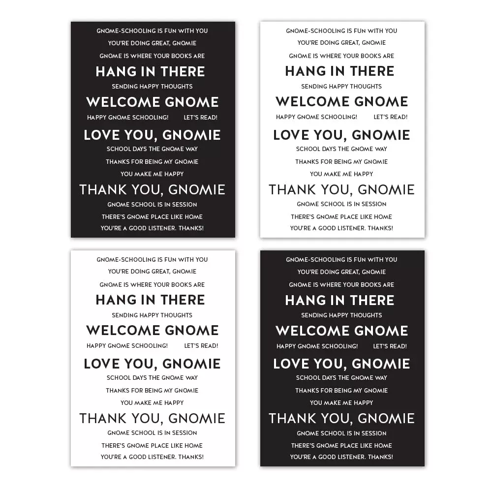 Simon Says Stamp SENTIMENT STRIPS GNOME SCHOOL sssg131021 *
