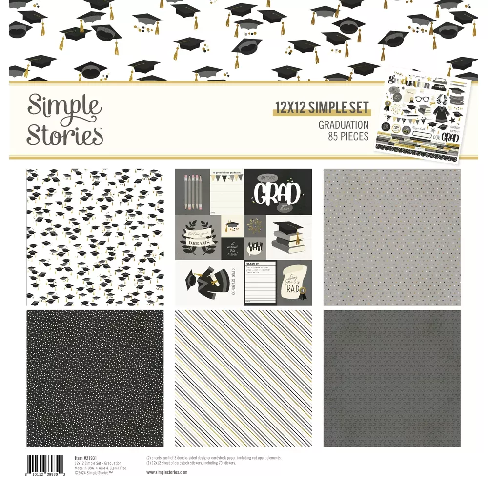 Simple Stories - 12x12 Simple Set- Graduation, GDT21931